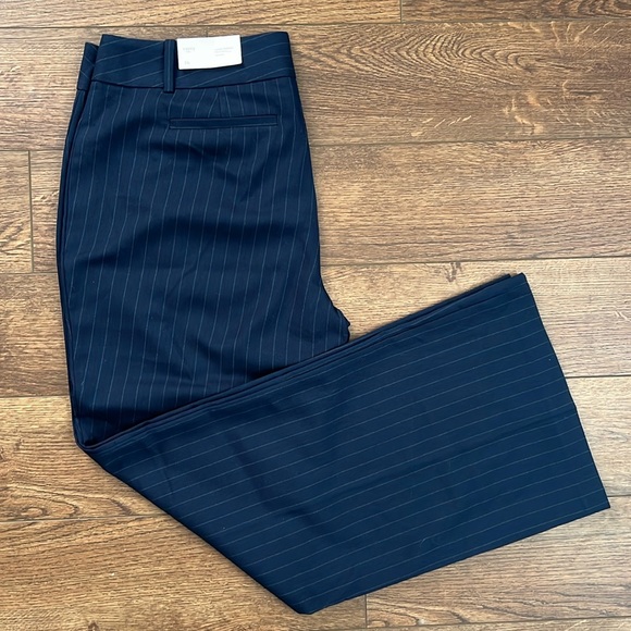 NWT LOFT Curvy Pinstripe Trousers 16 - Picture 1 of 8